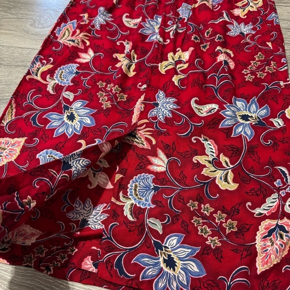 Vintage Stonebridge Women Floral Summer Bohemian Wrap Skirt Sz 8 MISSING BUTTON - Picture 14 of 15